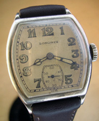 Longines 1939 barrel wrist watch